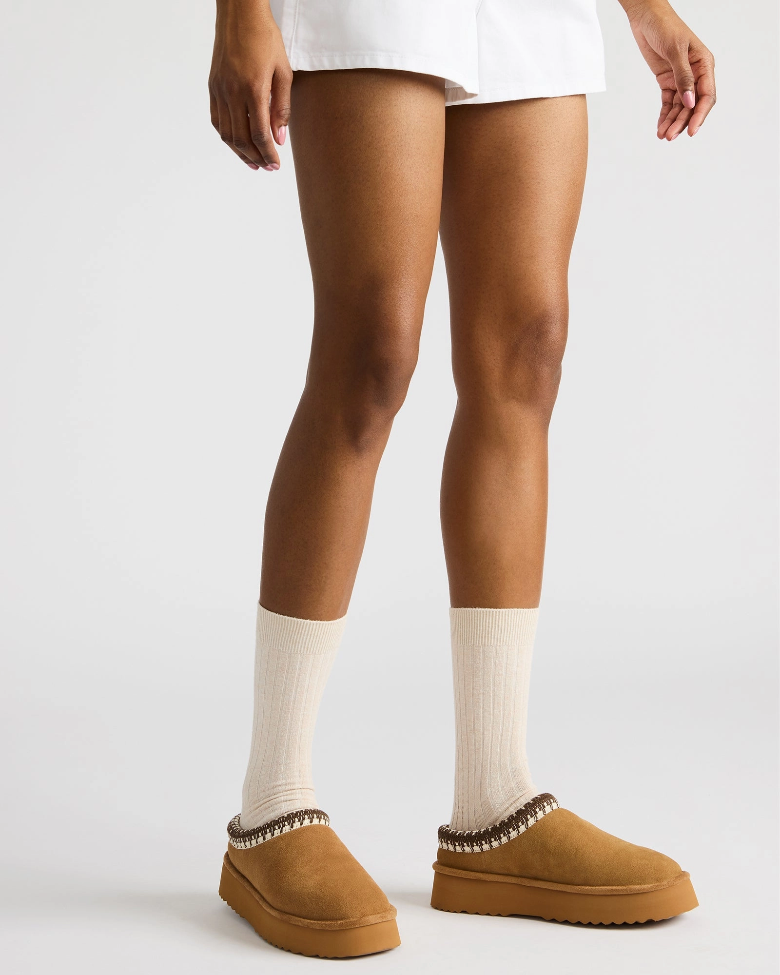 SELENA-2 CHESTNUT SUEDE Woven Slip On