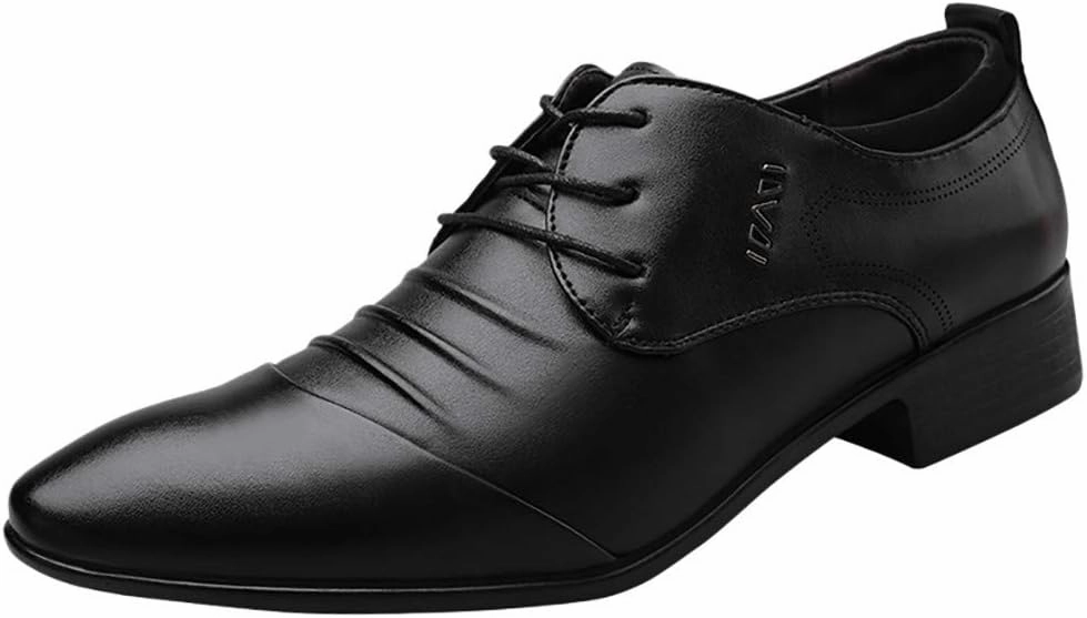 Semi Formal Shoes Men Without Laces Shoes Suit Shoe Casual Shoes Male Mens Mesh Sneakers Oxfords Lightweight Shoes (Black, 42), 8.5 Puss In Boots Death