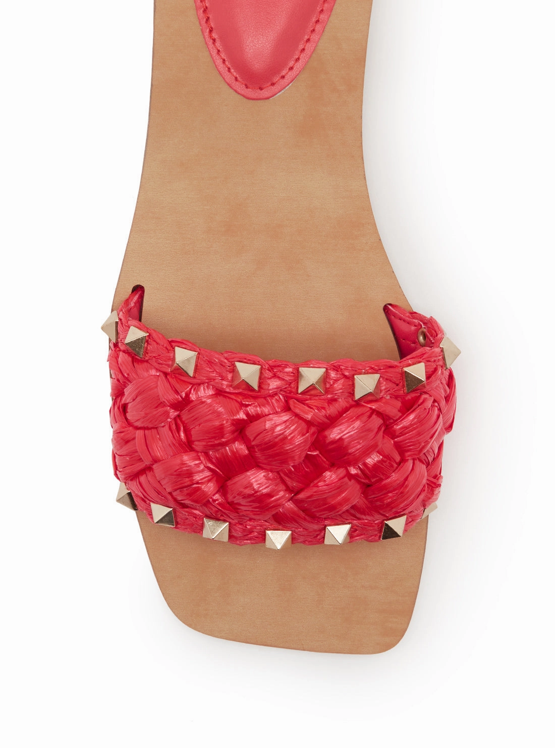 Red Raidah Woven Stud Slides Zappos Dress Shoes