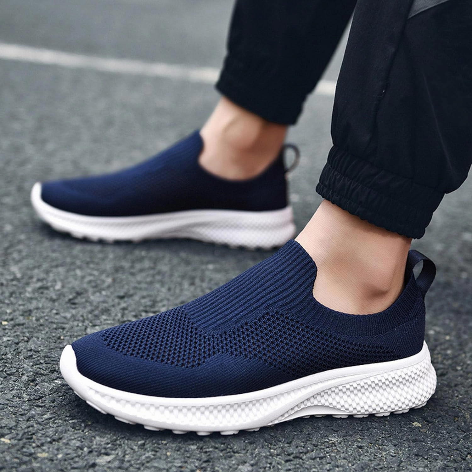 Griffey Junior Sneakers Men's Fashion Sneakers Mens Athletic Shoes Slip on Shoe for Men Walking Shoe for Men Mesh Casual Sneaker