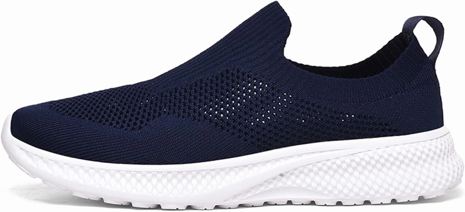 Men's Fashion Sneakers Mens Athletic Shoes Slip on Shoe for Men Walking Shoe for Men Mesh Casual Sneaker Best Sneakers For Fallen Arches