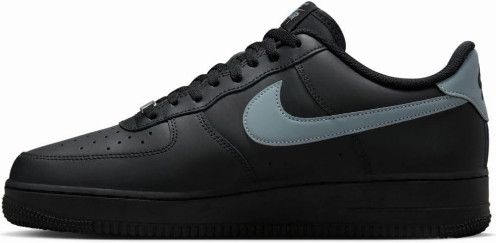 Air Force One Nike Shoes Nike Air Force 1 '07 Mens Lifestyle Shoes (Black/Grey) (FJ4146-003, Black/Grey)