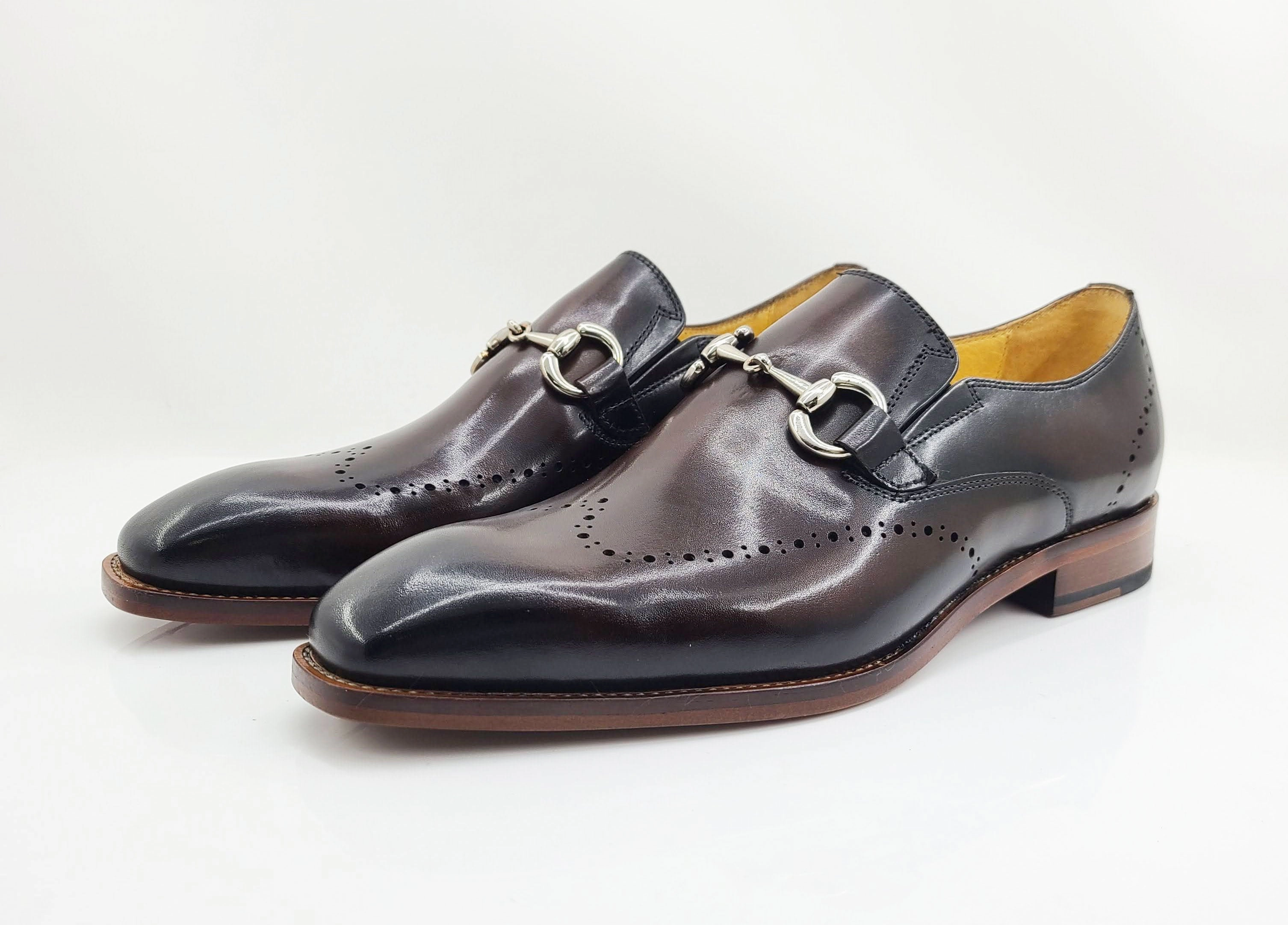 Style: 901-01-Chestnut Slip On Slippers With Rubber Soles