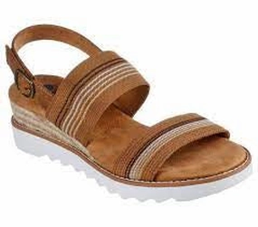 Espadrille Sandals SKECHERS DESERT KISS HI - TEA TIME - 113863 - BRMT