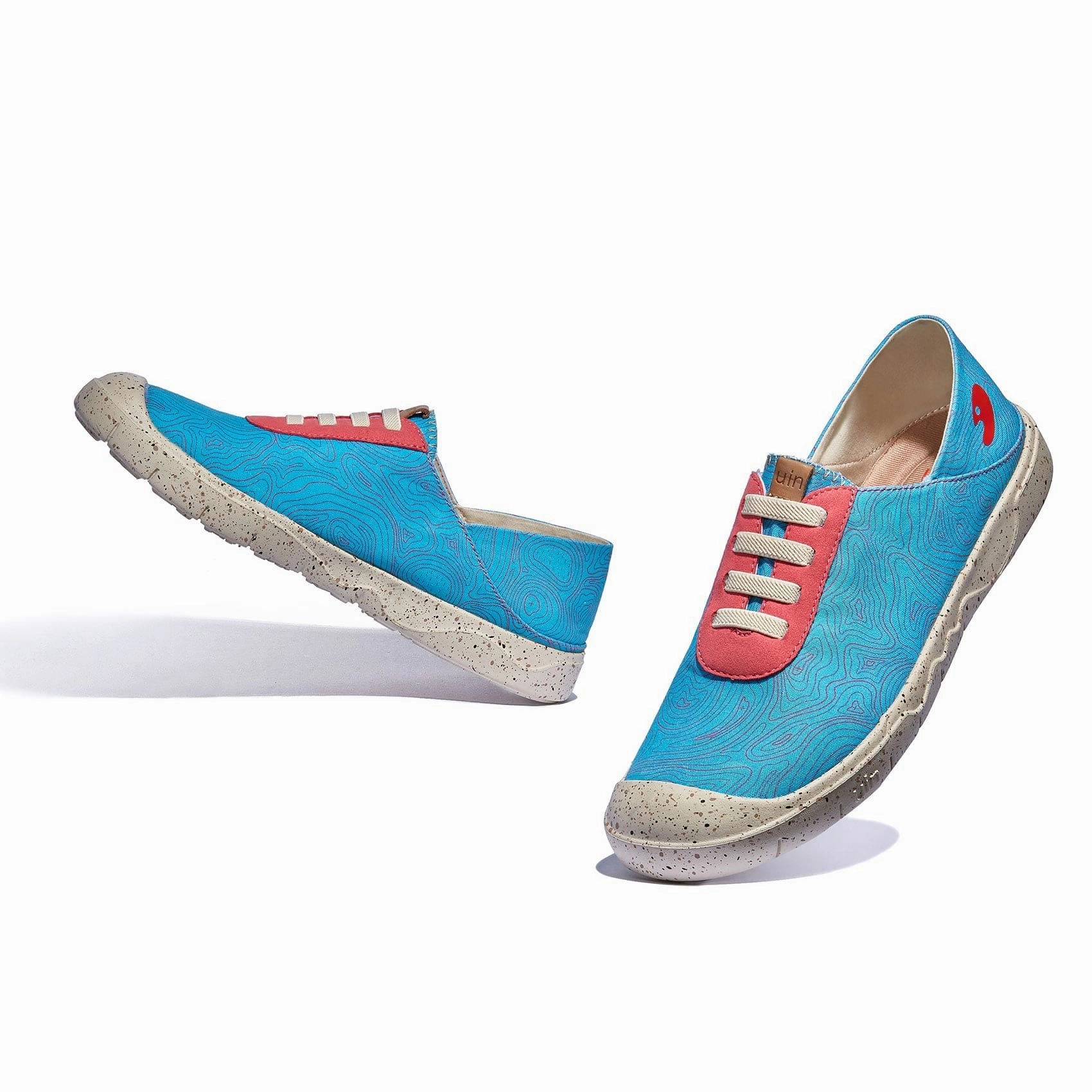 Slip-on Check Foxing Skate Sky Pink Blue Cadiz VII Women