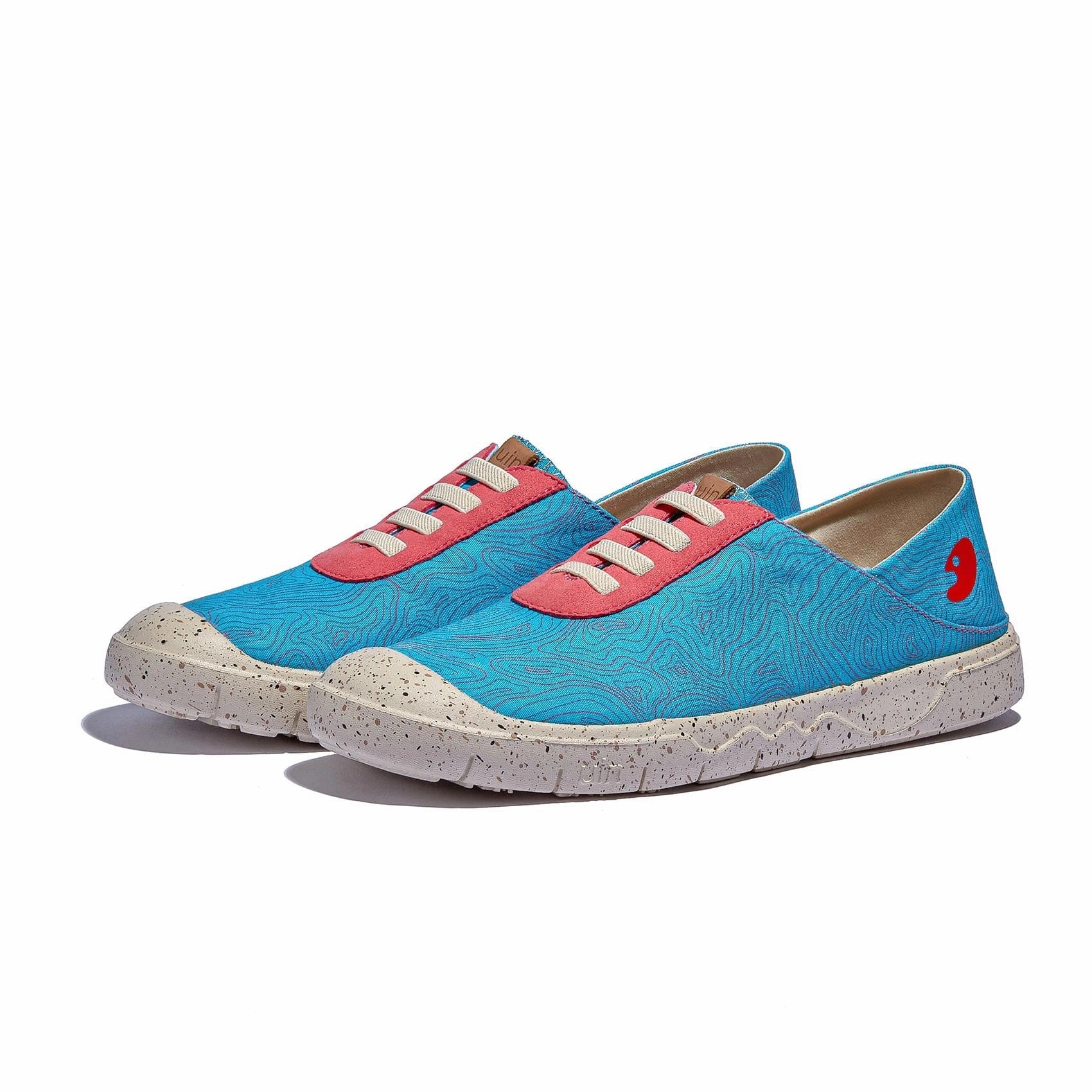 Sky Pink Blue Cadiz VII Women Comfy Skate Shoes