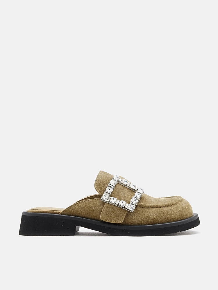 [SALE]Gillian Suede Loafer Mules Loafers Vintage