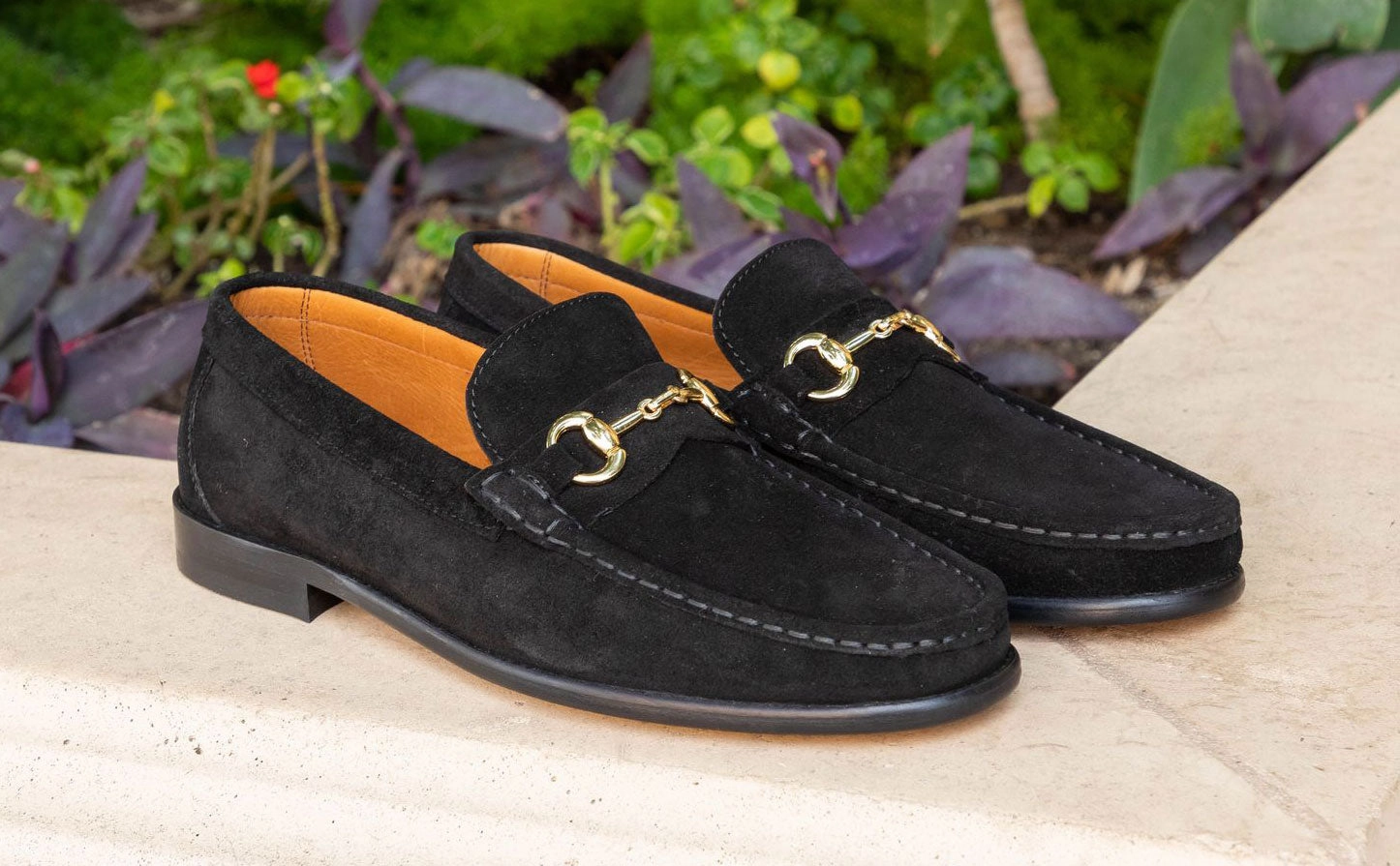 Garden Slip On Shoes Pelle Suede Loafer Black