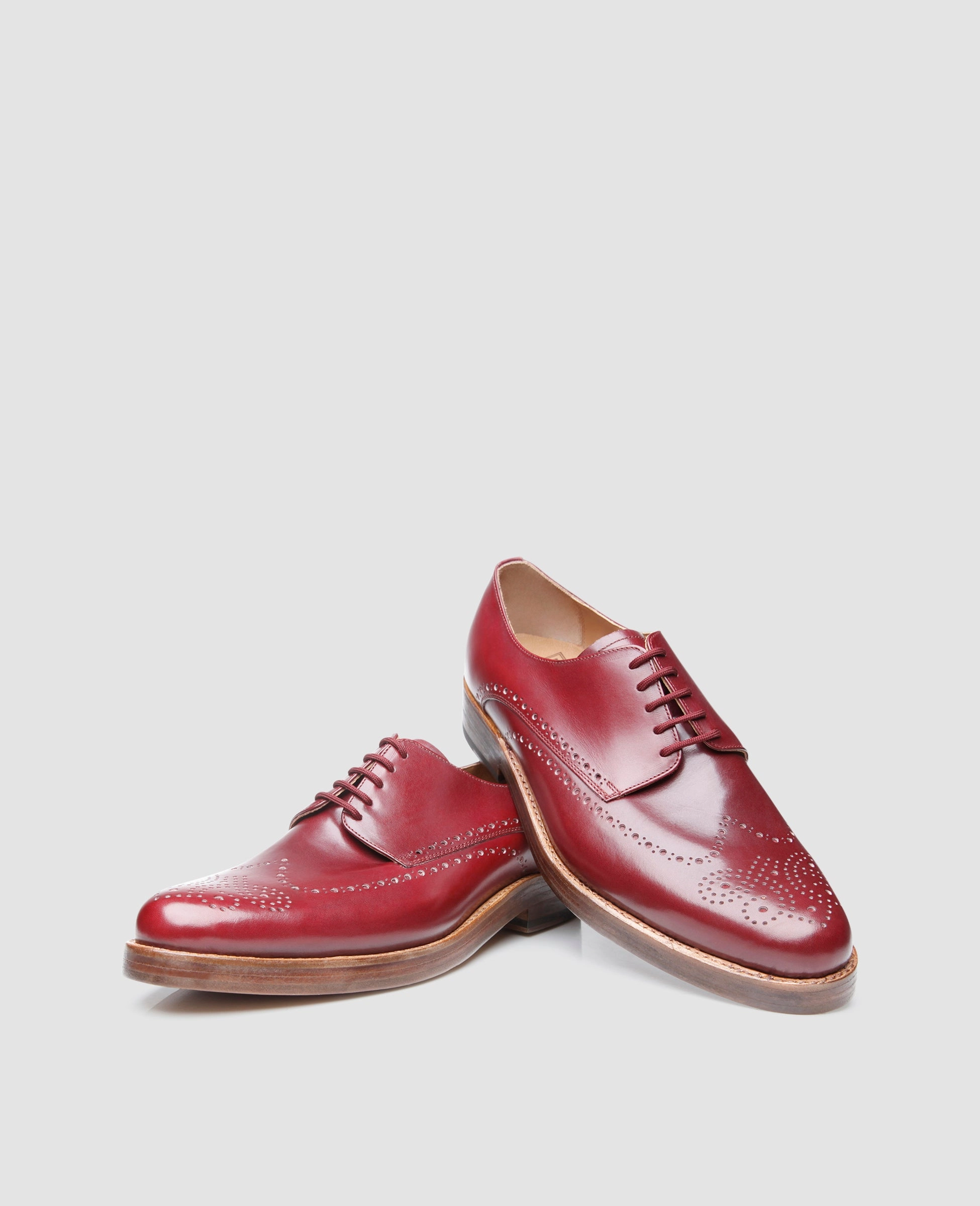 Lace-up Hey Dude Shoes Paris Full-Brogue AC - Bordeaux