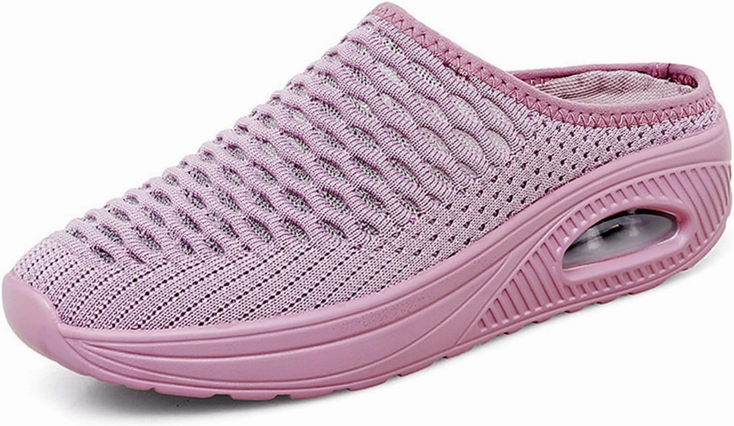 Jirdan Sneakers Slip On Mules for Womens Backless Walking Sneakers Breathable Mesh Walking Sandals Slippers Closed Toe Slides Mesh Air Cushion Orthopedic Diabetic Shoes Arch Support Comfy Slippers Slide Sandals