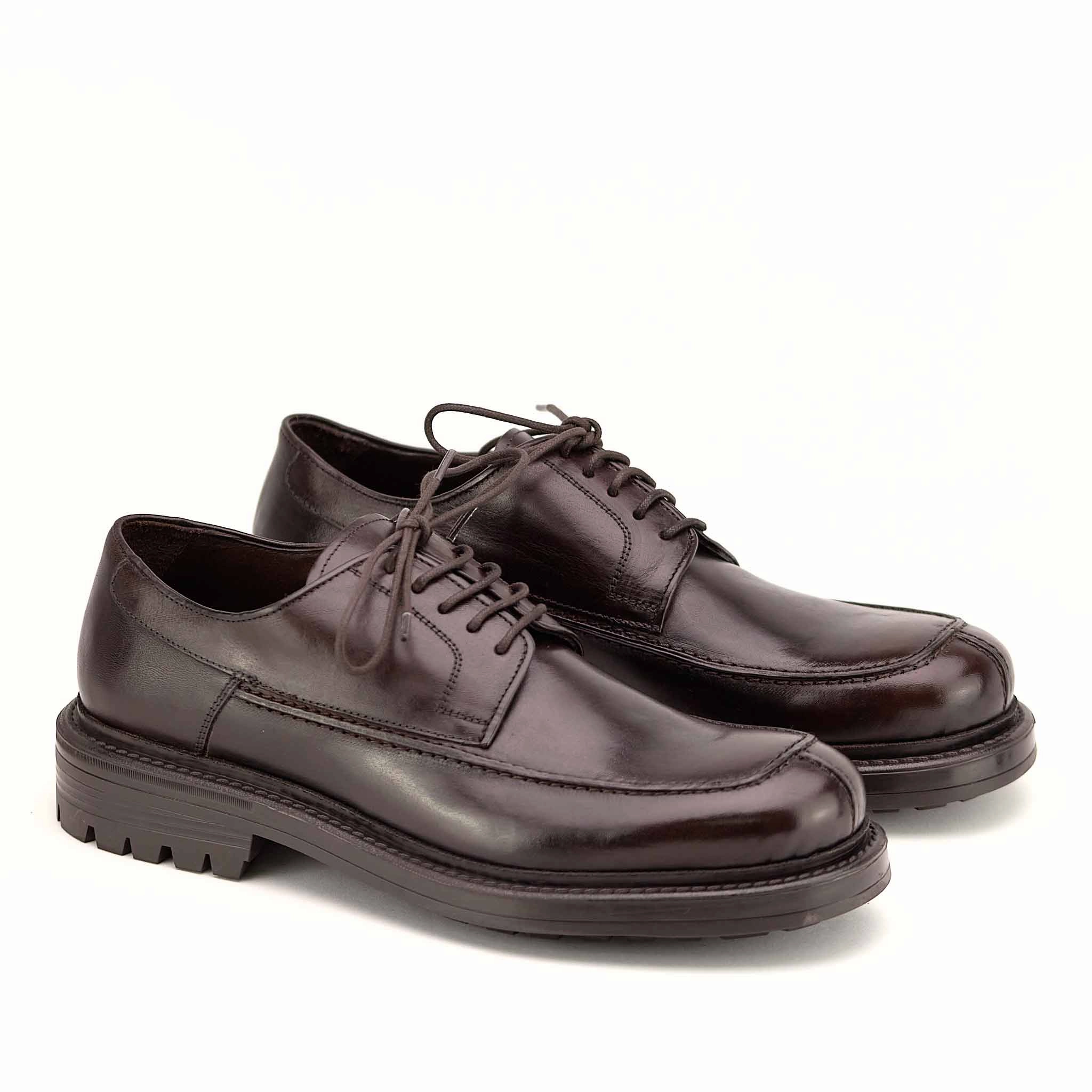 DENIS BROWN - Derby Stringata Uomo - HUNDRED100 Lace Up School Shoes