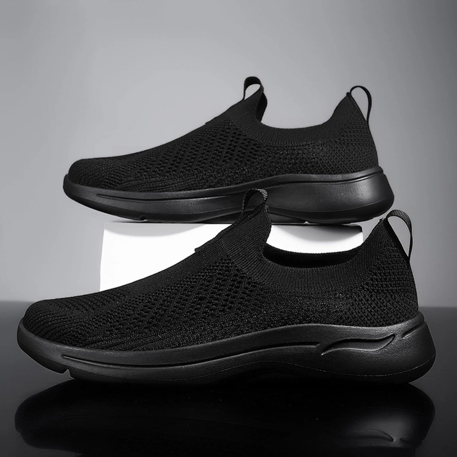 S Sneakers Mens Slip on Shoes Mens Tennis Shoes Tennis Shoe for Men Walking Shoe for Men Lightweight Comfortable Sneaker