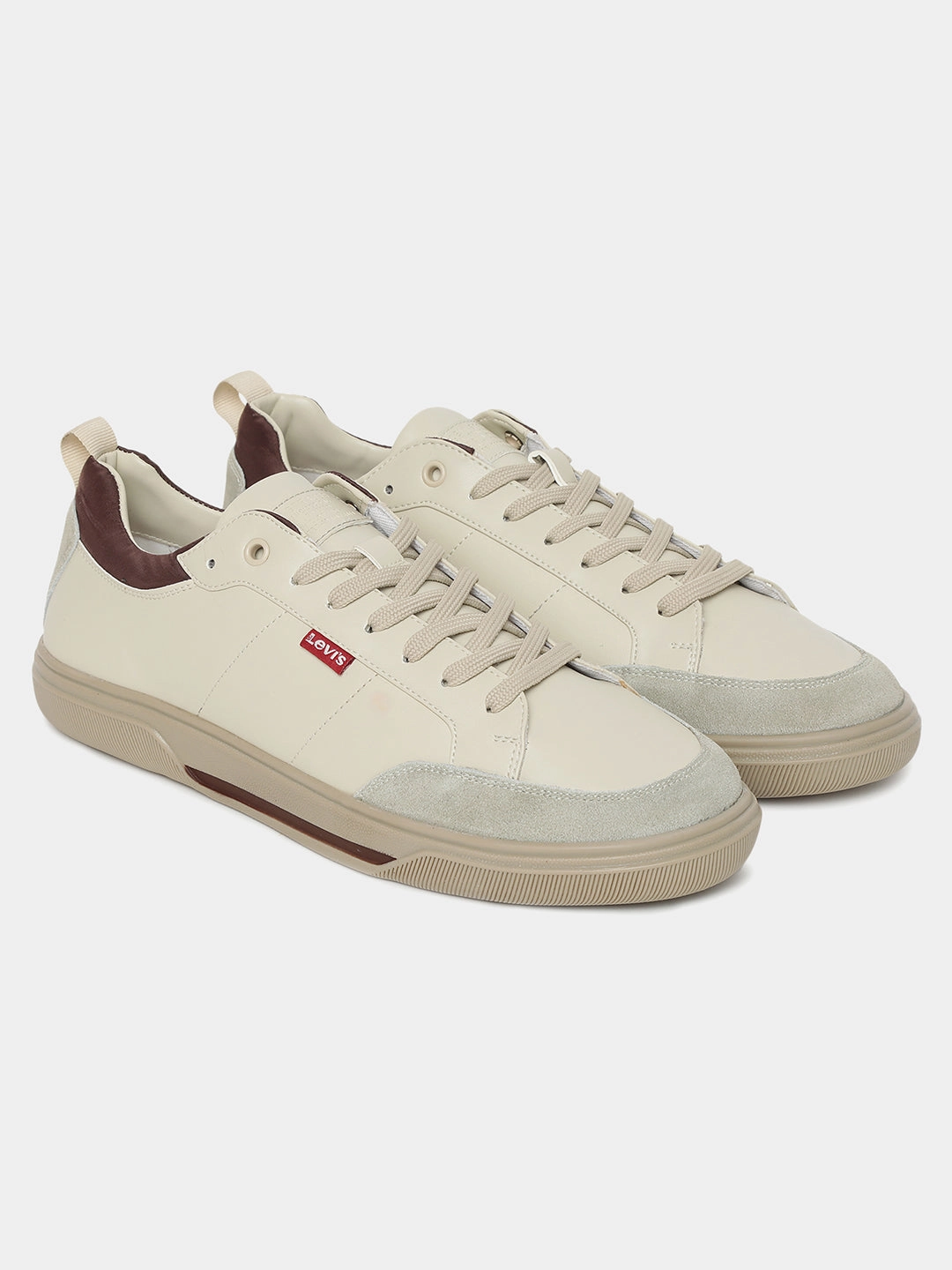 Ethical Sneakers Men's Off-White Solid Shoes