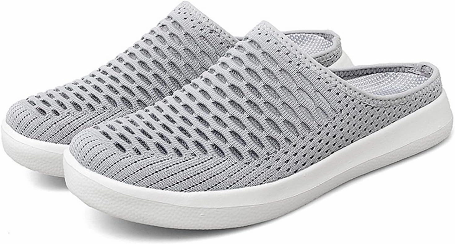 Sneaker Mules for Women Slip-On Orthopedic Slippers Backless Platform Sneakers Round Toe Mules Walking Sneakers Designer Sneakers On