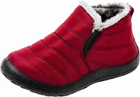 Snow Boots for Women Cute Women's Waterproof Boots Work Cute Knee High Winter Boots for Women Waterproof Women's Winter Ankle Booties Womens Winter Hiking Boots Waterproof Over Knee High Flat Boots