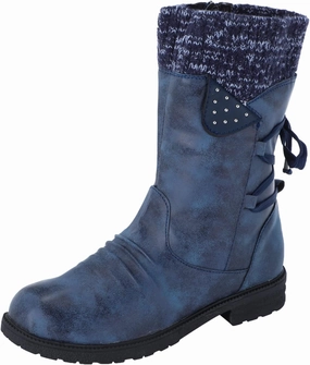 Personalized Cowgirl Boots Snow Boots for Women Mid Calf Boots for Women Women Fashion Casual Vintage Retro Lace Up Thick Block Heels Shoes