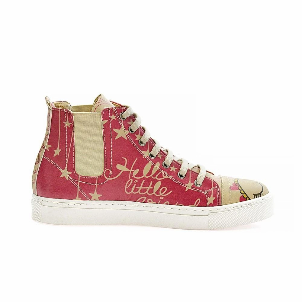 Hello Little Friend Short Boots CON106 White Dress Boots