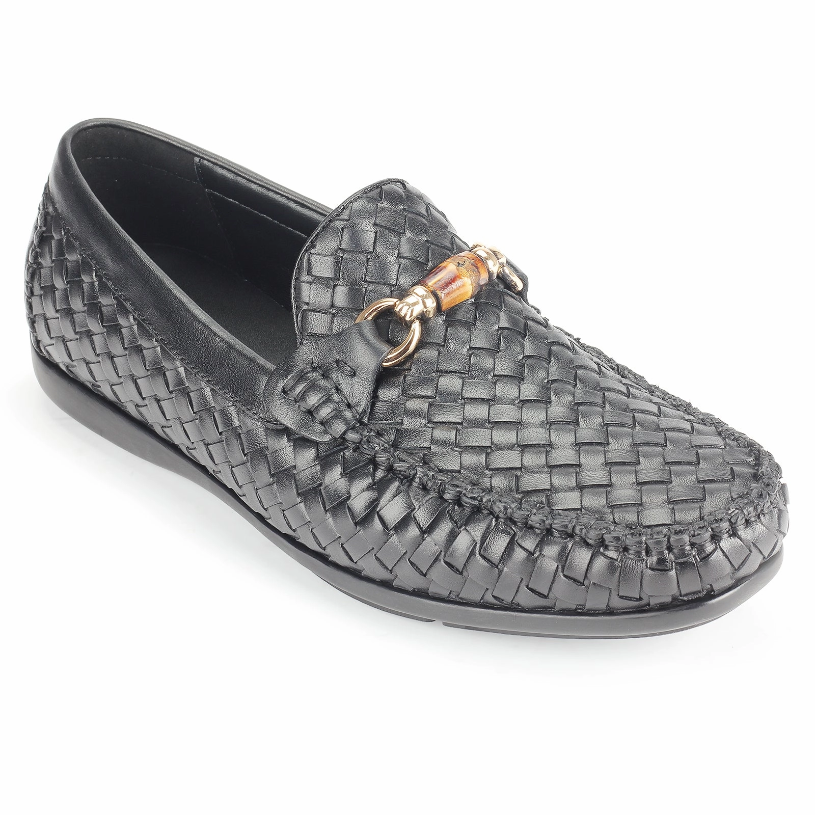Handmade woven luxurious Moccasin Leather Slip On Sandals