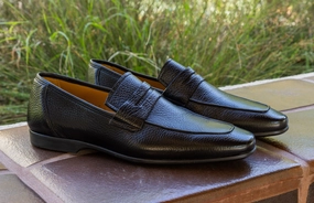 Mens Slip On Outdoor Slippers Style: E20693-Black