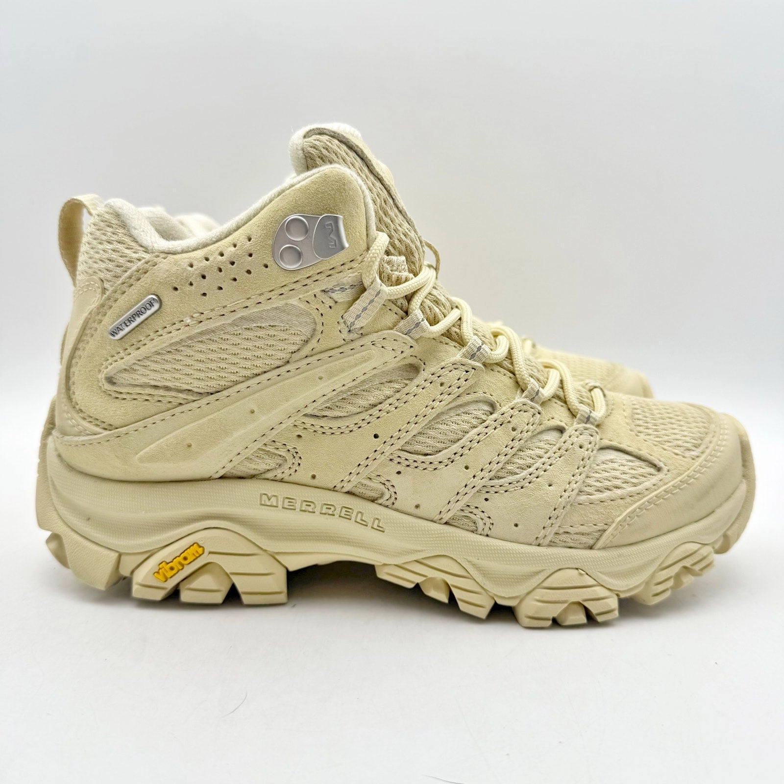 Top Trail Hiking Shoes Merrell Womens Moab 3 Mid Hiking Boots US 7.5 M EU 38 Tan Yellow Waterproof NWOB