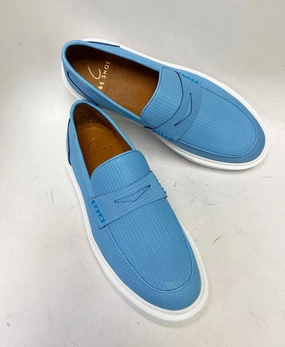 Style: 811200-Blue Slip On Low Boots