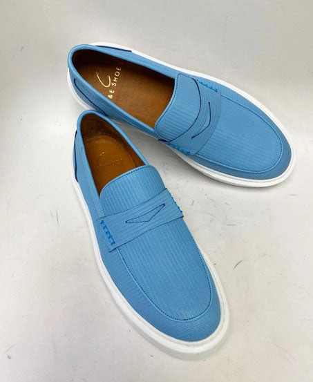 Faux Fur Slip On Shoes Style: 811200-Blue