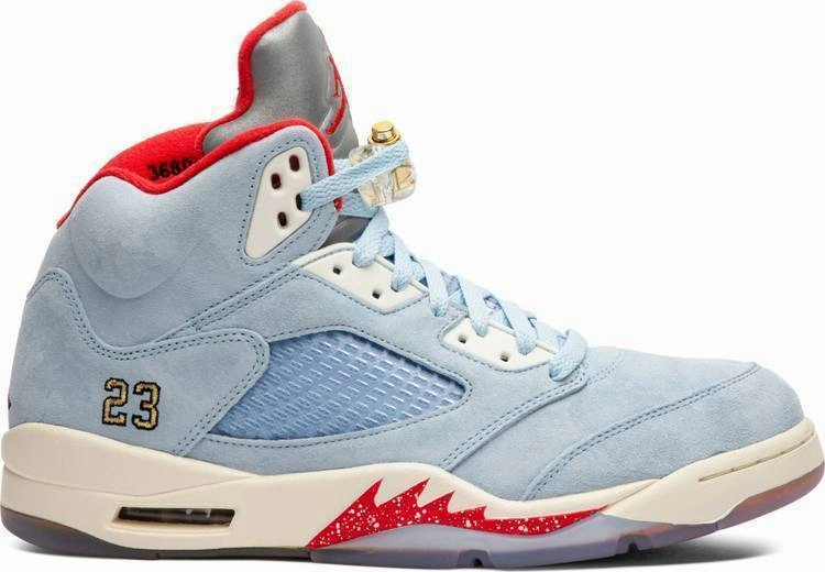 Low Top Derby Shoes Trophy Room x Air Jordan 5 Retro 'Ice Blue' Men Shoes Sale