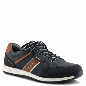 Dynawrap Volleyball Shoes Spring Step Shoes Griffin Men's Casual Leather and Suede Lace Up Sneakers