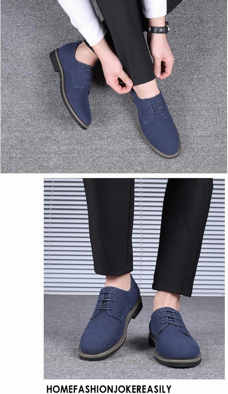 Men's Slip-On Loafer Shoes Fashion Office Dress Shoe Lace up Soft Lightweight Workout Hiking Footwear Orthopedic Flats Tights With Sneakers