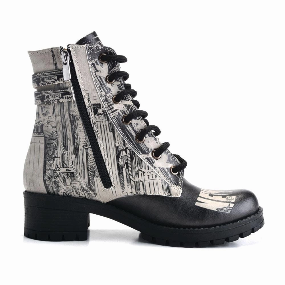 Short Boots DRY108 Fur High Heel Boots