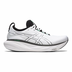 Naruto Shoes Asics Men's Asics Gel-Nimbus 25, White/Black, 13.5 D Medium