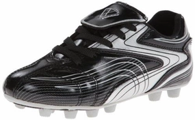 Soccer Cleats Hidden Laces Striker Fg Soccer Shoe Toddler/Little Kid/Big KidBlack/Silver8 M Us Toddler