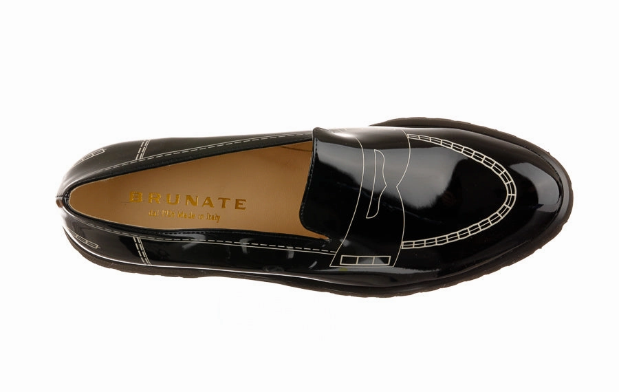 Br Tuxedo High Heel Penny Loafers