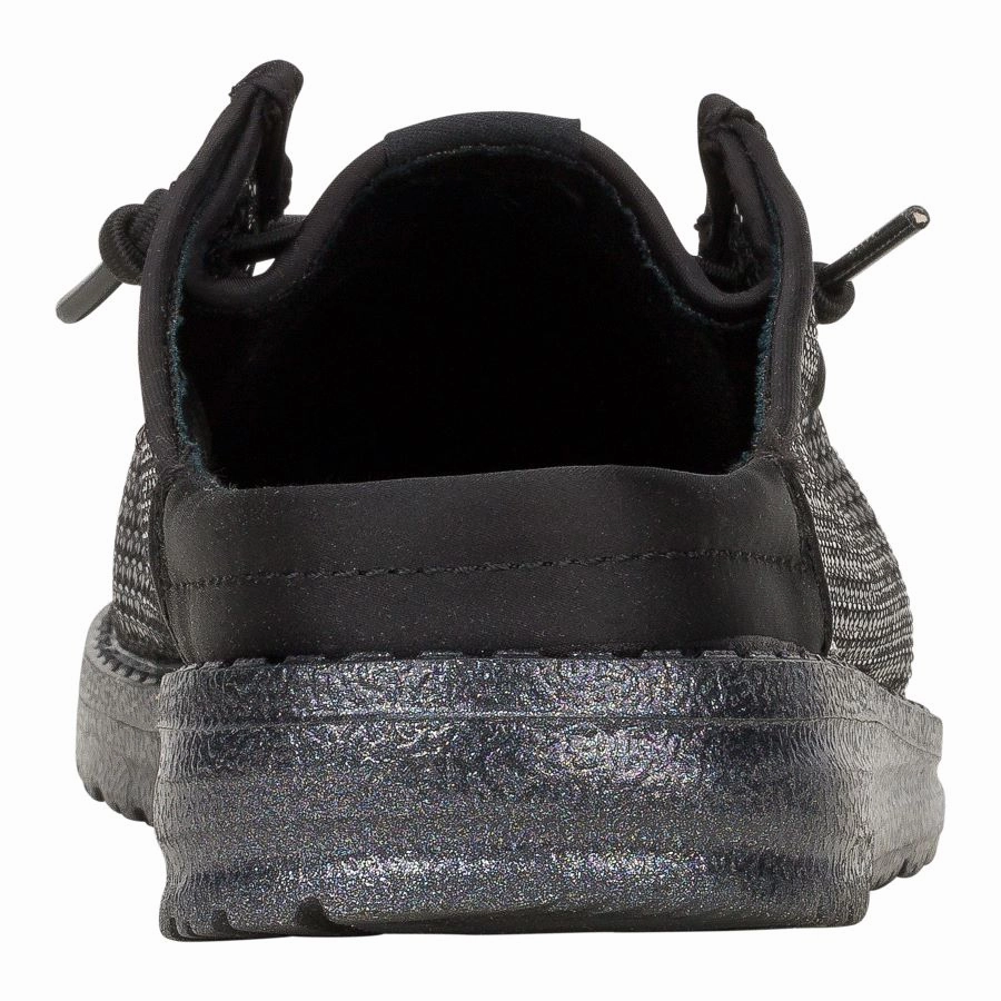 Cheetah Print Slip On Shoes Wendy Slip Sequin - Black