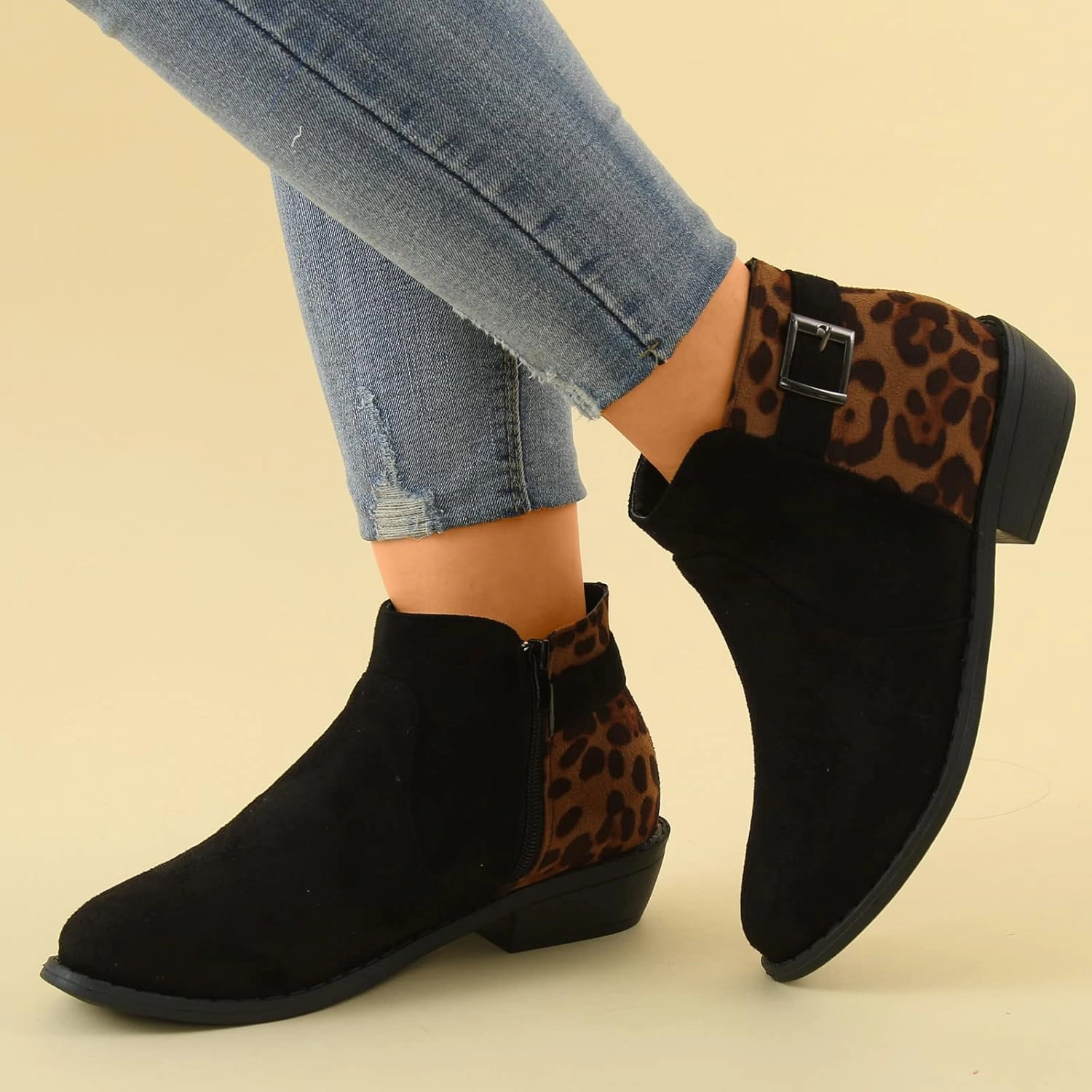 Boots for Women Premium Orthopedic Ankle Boots Arch Support Leather Comfortable Side Zip Wedge Booties 52 Cream Knee Boots