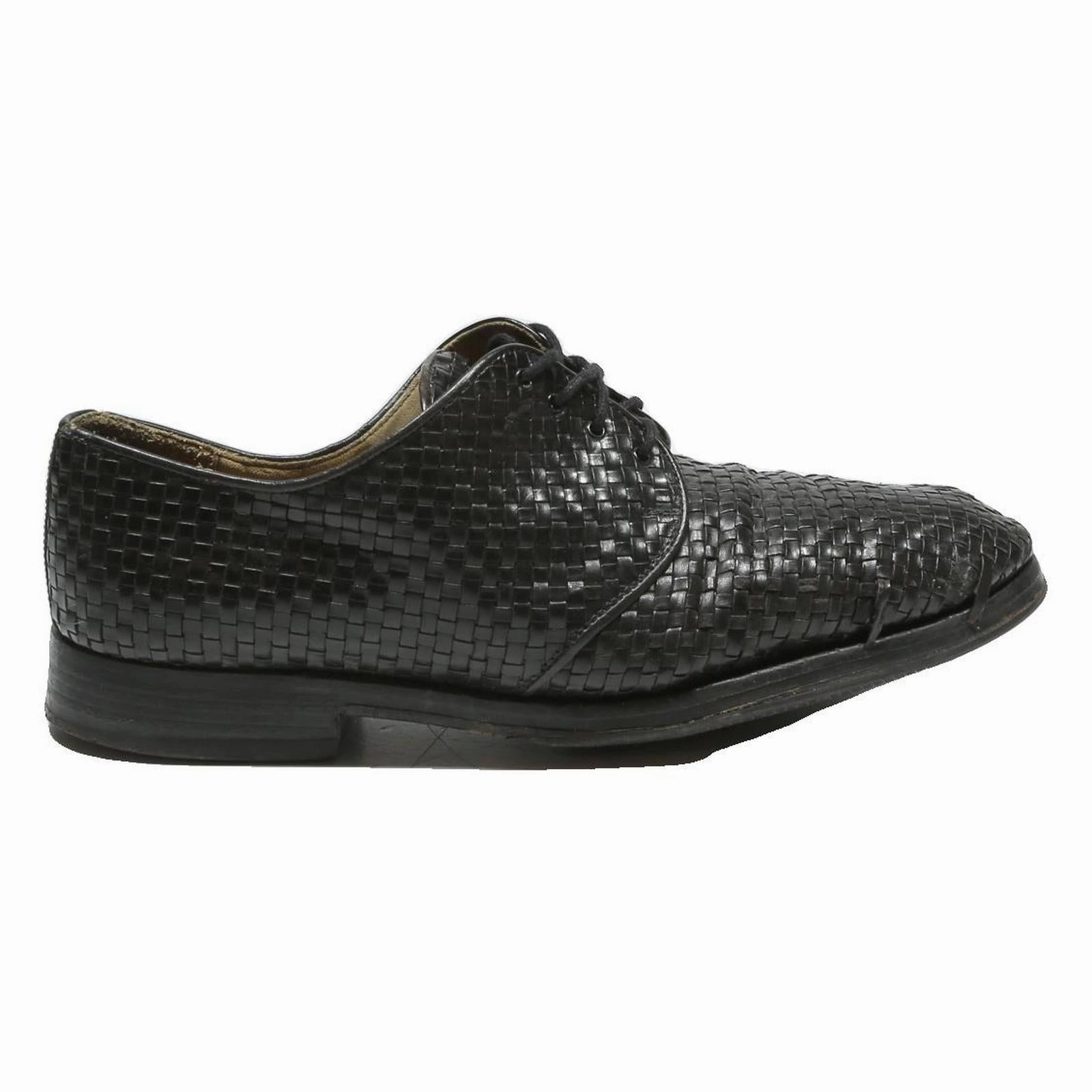 Oxfords Without Brogues RALPH HARRISON Mens Lace-Up Leather Black Shoes UK 10.5 Classic Formal Dress