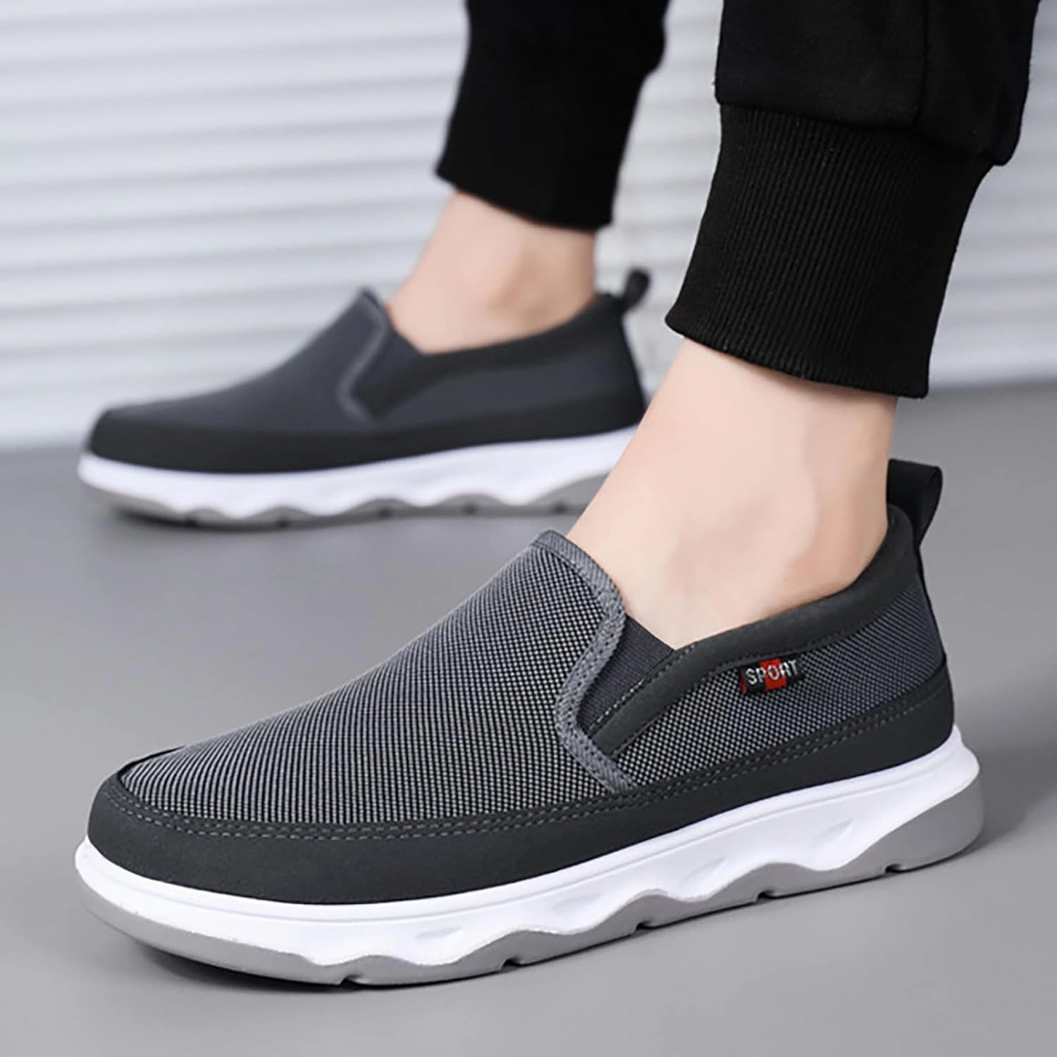Road Bike Sneakers Mens Athletic Shoes Men's Sneakers Slip on Shoe for Men Tennis Shoe for Men Comfortable Breathable Sneaker