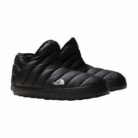 The North Face Mens Thermoball Traction Bootie Black/White Ruby Slippers Strain