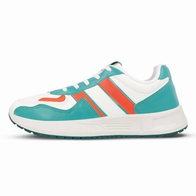 Walkaroo Mens Casual Shoes - WY3340 White Green Terrain Sandals