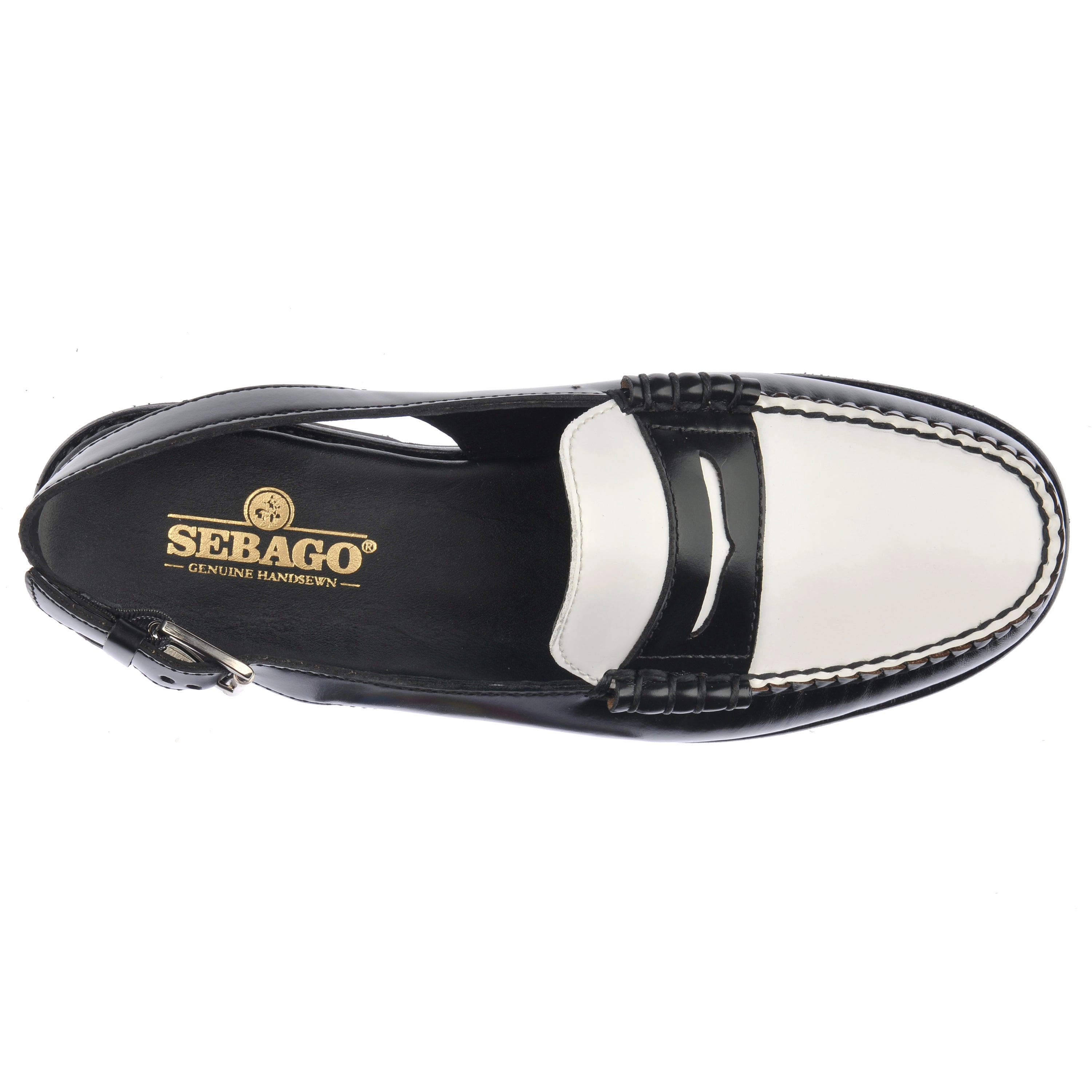 Aldo Dress Loafers Dan Sandal Polaris Woman - Black & White