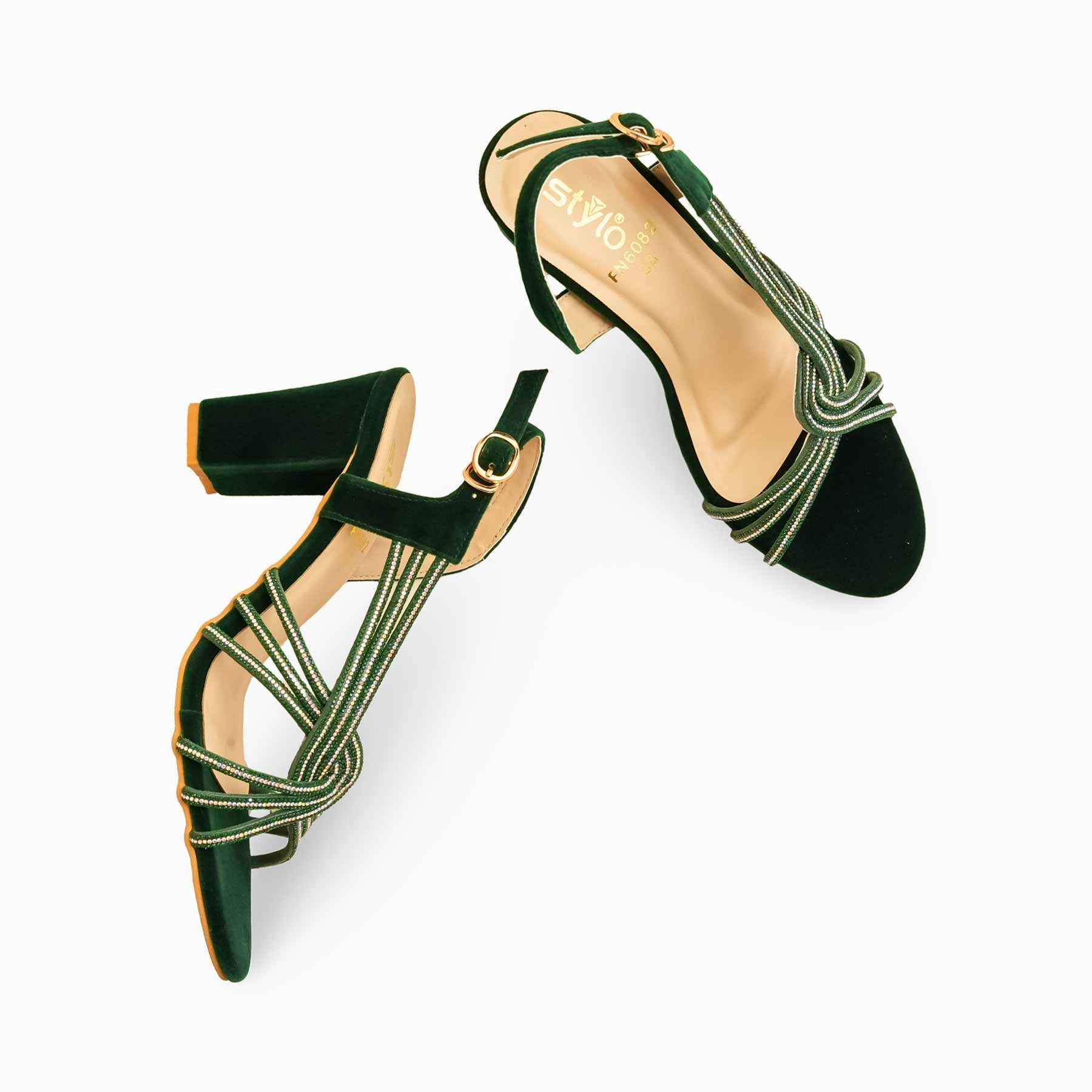 Seagreen Fancy Sandal For Women FN6082 Sandals Closed Toe And Heel