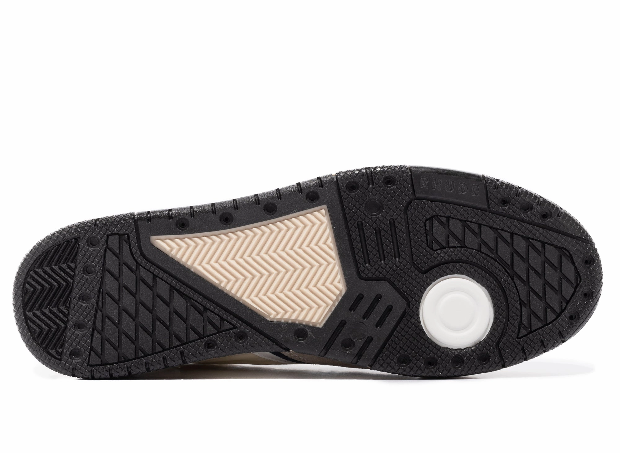 Burberry Check Espadrilles Rhude Racing Sneaker in White / Navy / Beige