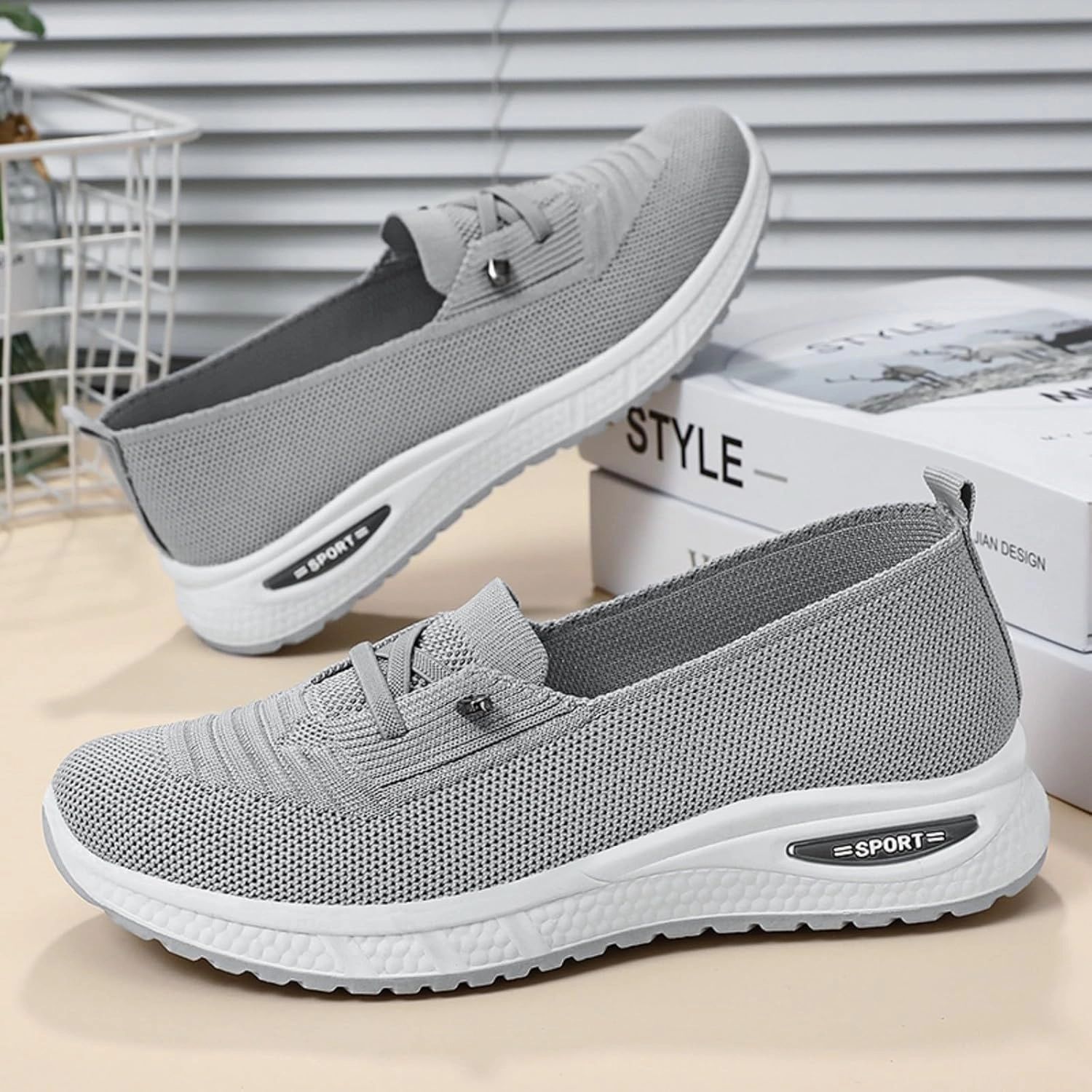 Orthopedic Walking Shoes for Women Wide Width, Women Breathable Mesh Orthopedic Sneakers Slip On Nurse Shoes Arch Support Lightweight Comfortable Non Slip Work Shoe John Fluevog Sneakers