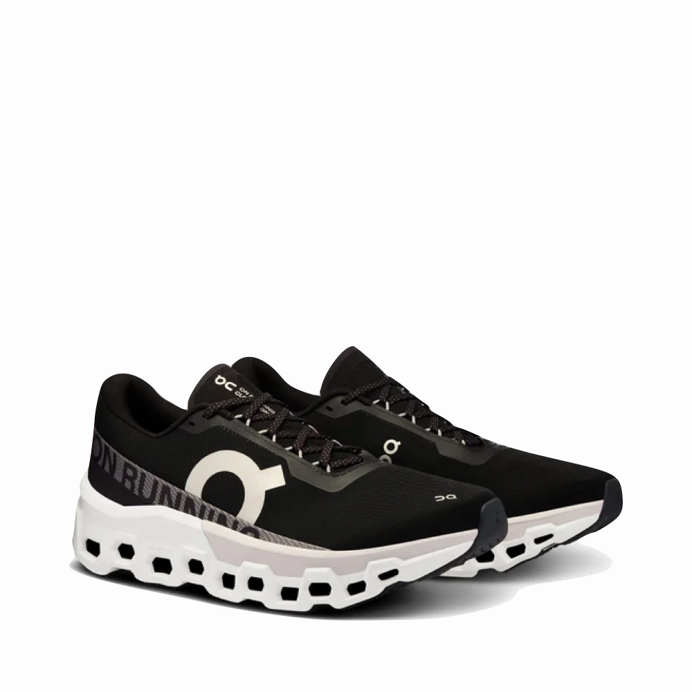 On Men's Cloudmonster 2 Sneaker in Black/Frost Badminton Shoes Offers
