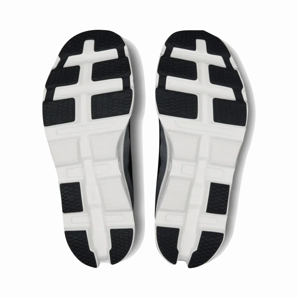 On Men's Cloudmonster 2 Sneaker in Black/Frost A970 Nitrolite Badminton