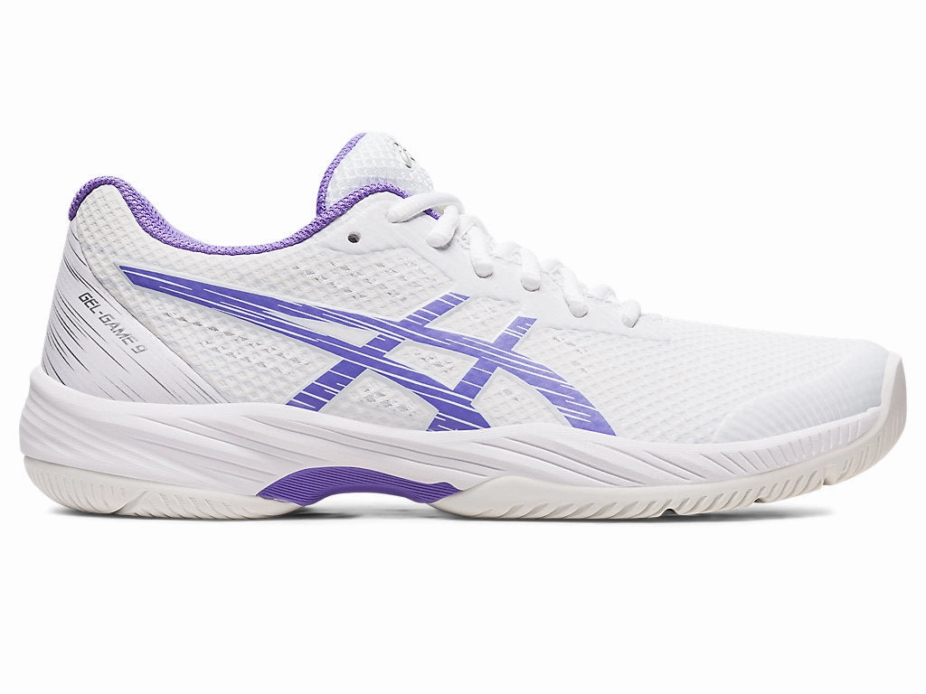 Asics Running Shoes Kinsei Women's Asics Gel-Game 9, White/Amethyst, 11.5 B Medium