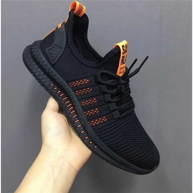 New Mesh Men Sneakers Casual Shoes Lac-up Men Shoes Lightweight Comfortable Breathable Walking Sneakers Zapatillas Hombre Shoes Latest Badminton Shoes