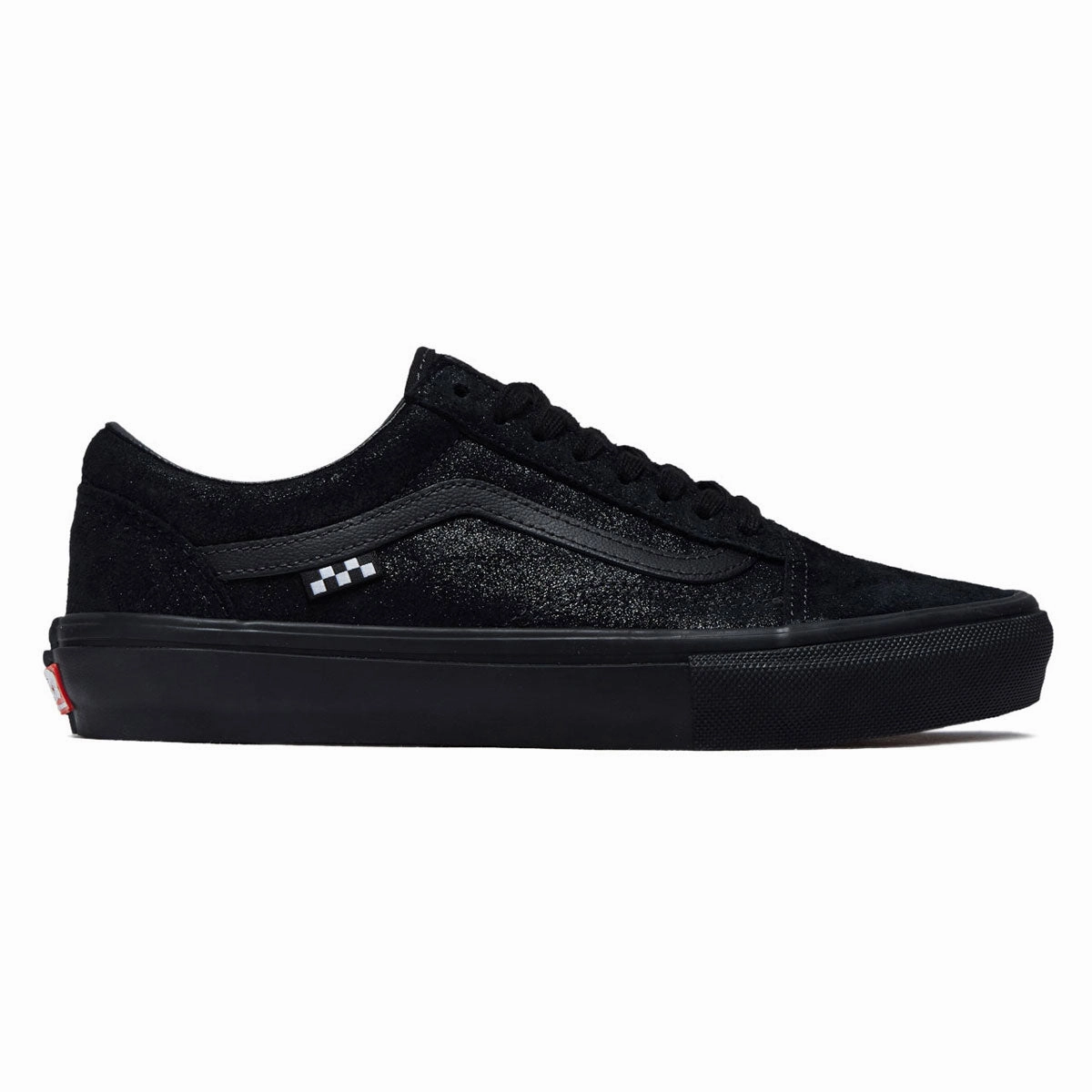 Becky Bones Skate Shoes Vans Skate Old Skool Shoes - Metallic Black/Smoke