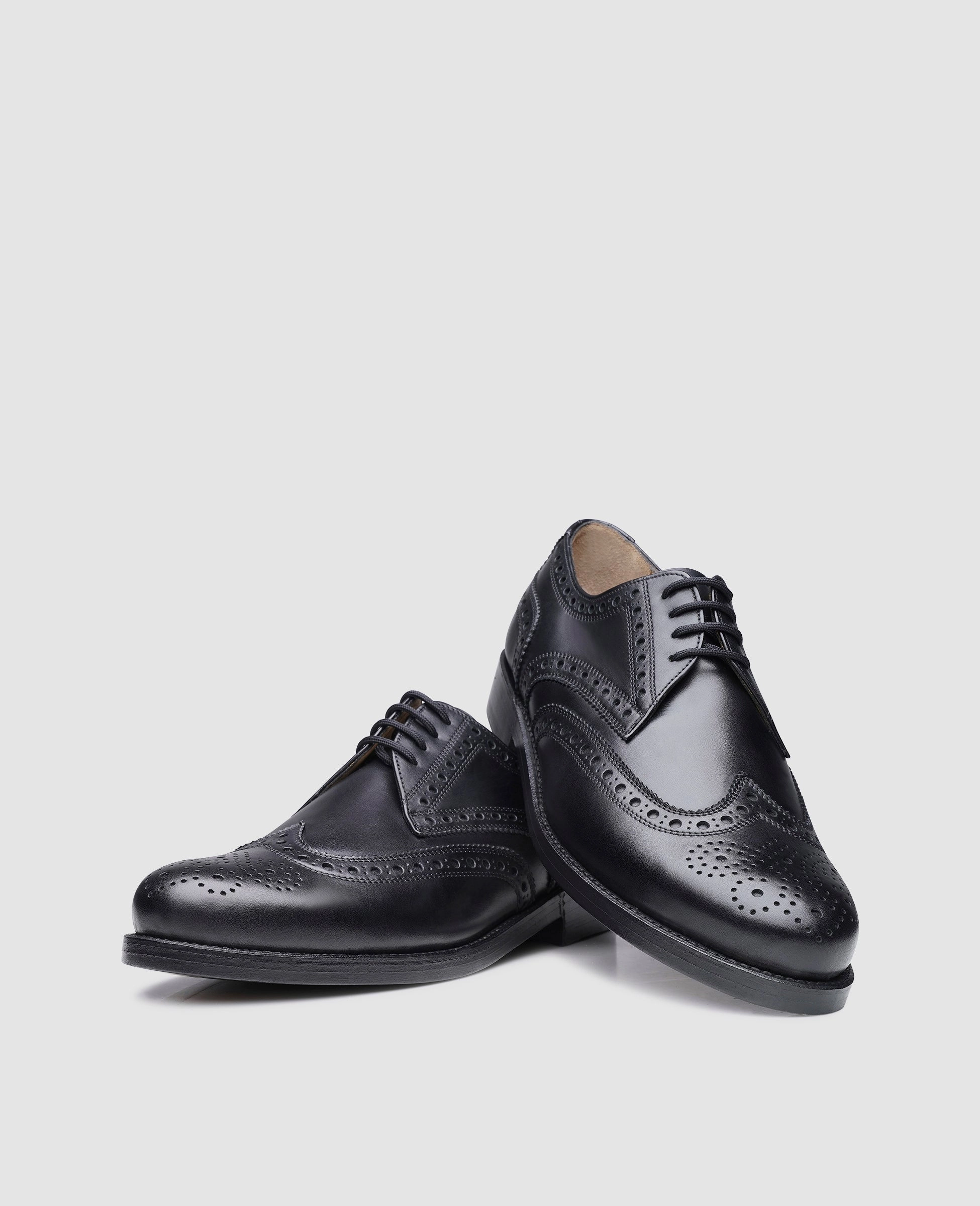 Zrich Full-Brogue SC - Black Lace Up Gravel Shoes