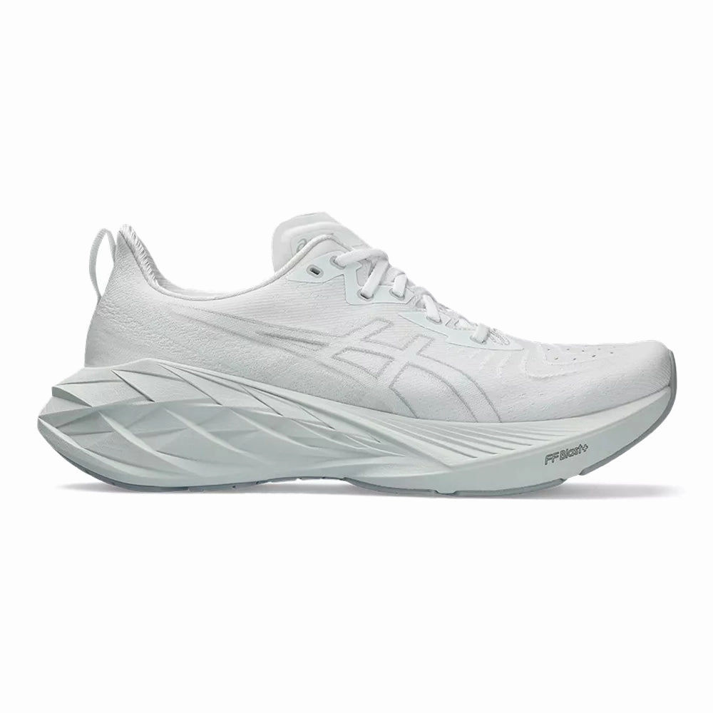 Asics Blade Ff Badminton Shoes Men's Asics Novablast 4, White/Pale Mint, 10.5 D Medium